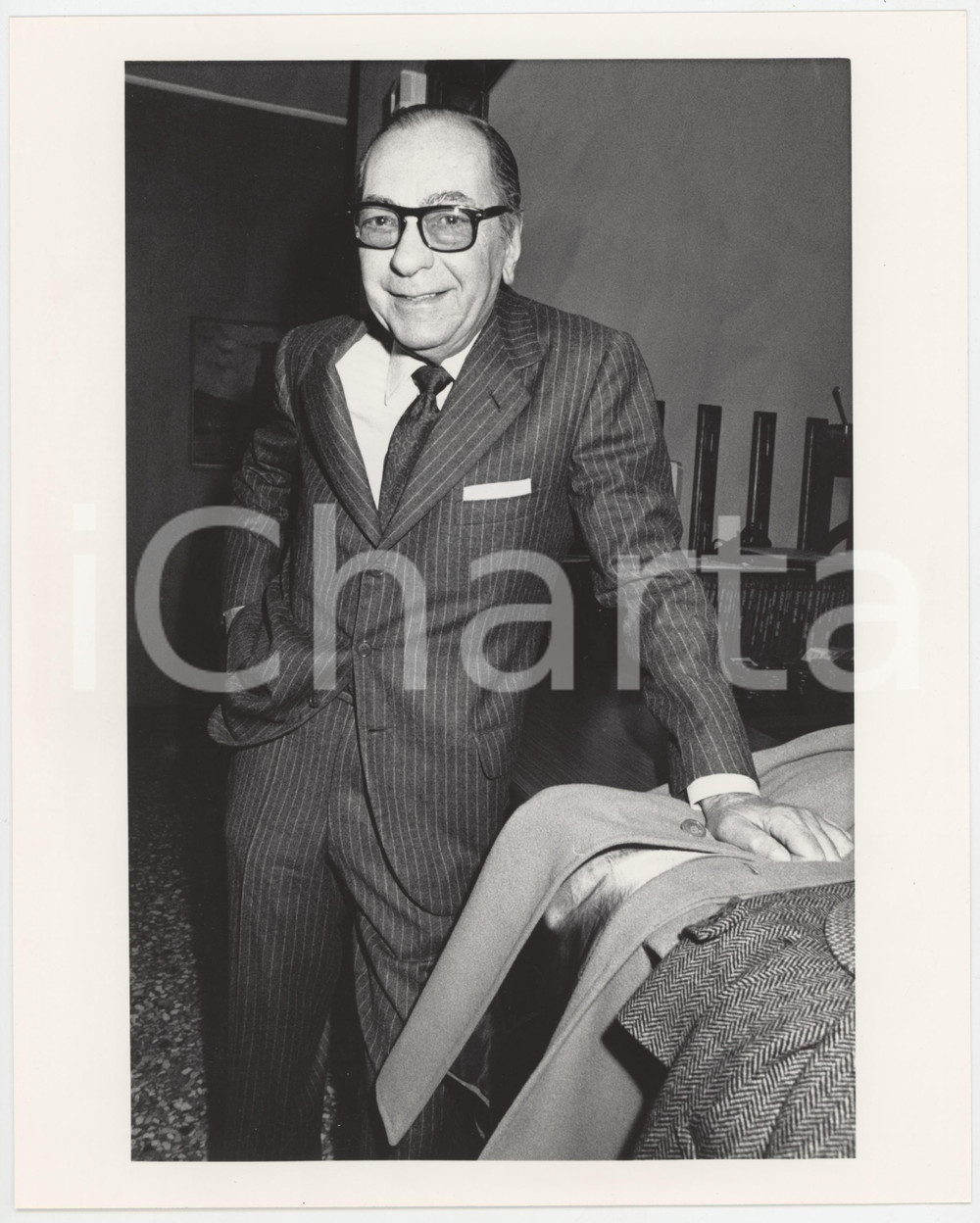 Fotografia d epoca originale 1985 ca COSTUME Riccardo MEREGAGLIA presidente ASSIMPREDIL Foto 3 1