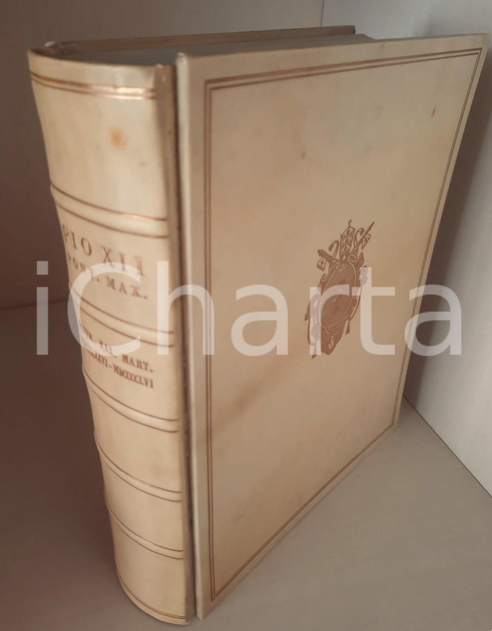 Libro, pubblicazione d epoca 1956 ROMA Pio XII Pont. Max. Postridie Kalendas Martias 1876  1956 1