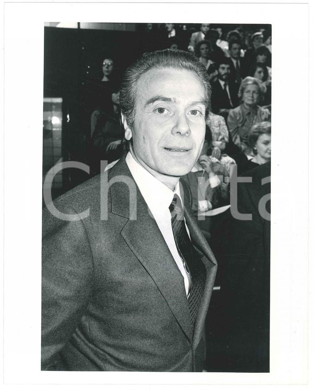 Fotografia d epoca originale 1990 ca FININVEST Vicepresidente Gianni LETTA  Ritratto  Foto 20x25 5 1