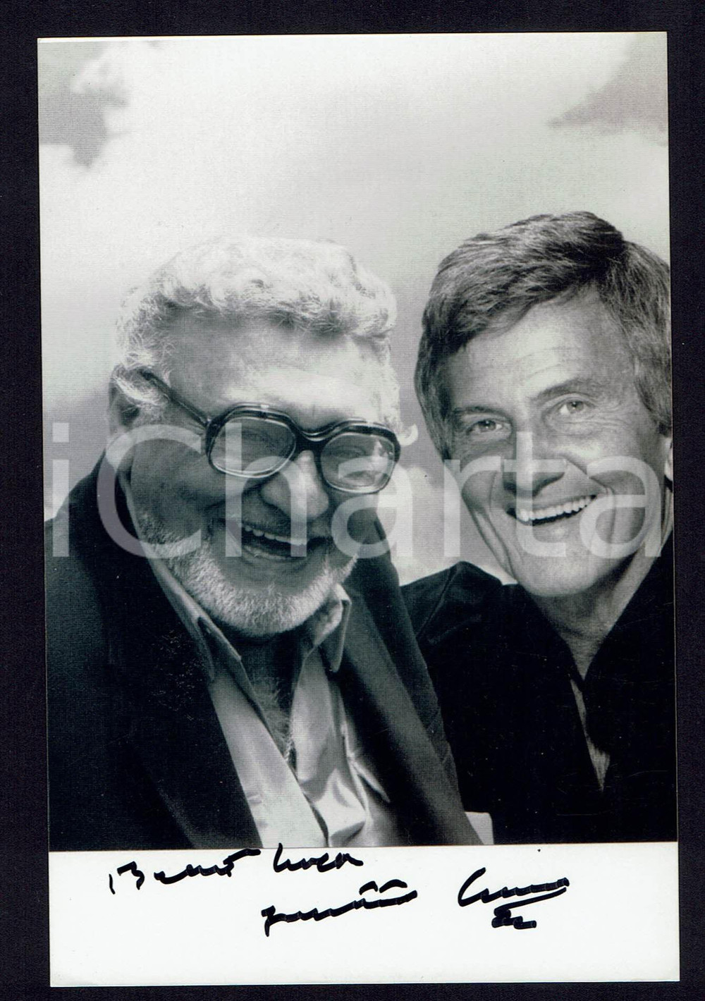 Autografo originale 2000 ca Frankie LAINE Autografo su carta fotografica 10x15 cm 1