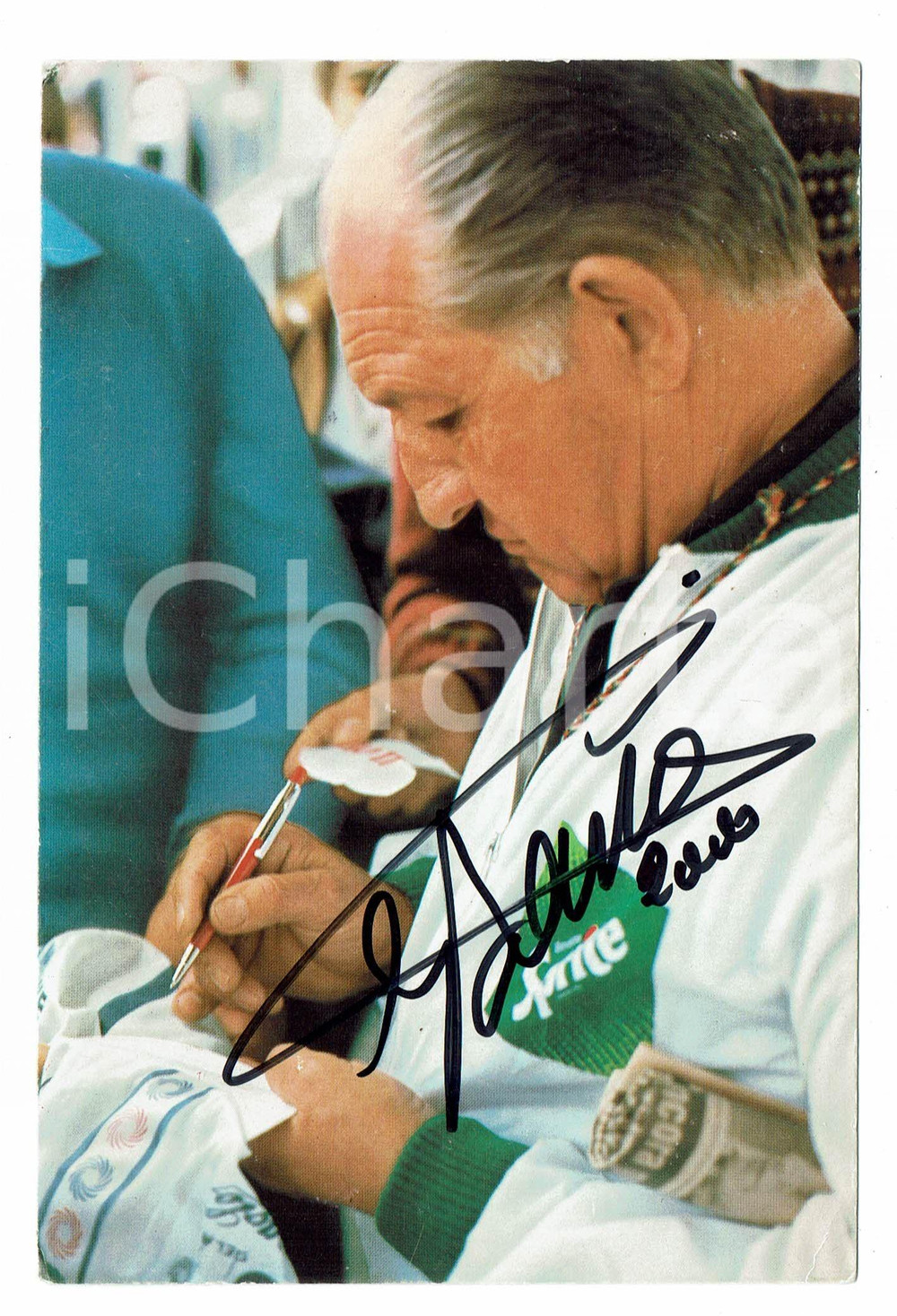 Autografo originale 2000 CICLISMO Gino BARTALI  Autografo su cartoncino promozionale SPRITE 1