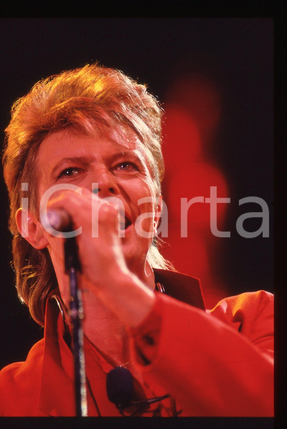 Fotografia d epoca originale 35mm vintage slide 1987 MILANO David BOWIE Concerto GLASS SPIDER TOUR 1 1