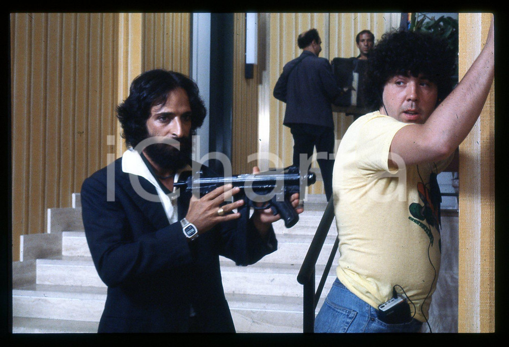 Fotografia d epoca originale 1981 TESTE DI QUOIO Andy LUOTTO Sergio DI PINTO scatto set 35mm VINTAGE SLIDE 4 1