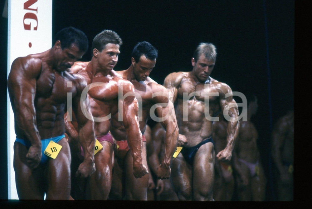 Negativo, diapositiva originale 1990 ca SPORT  Campionati mondiali BODYBUILDING 35mm VINTAGE SLIDE 5 1