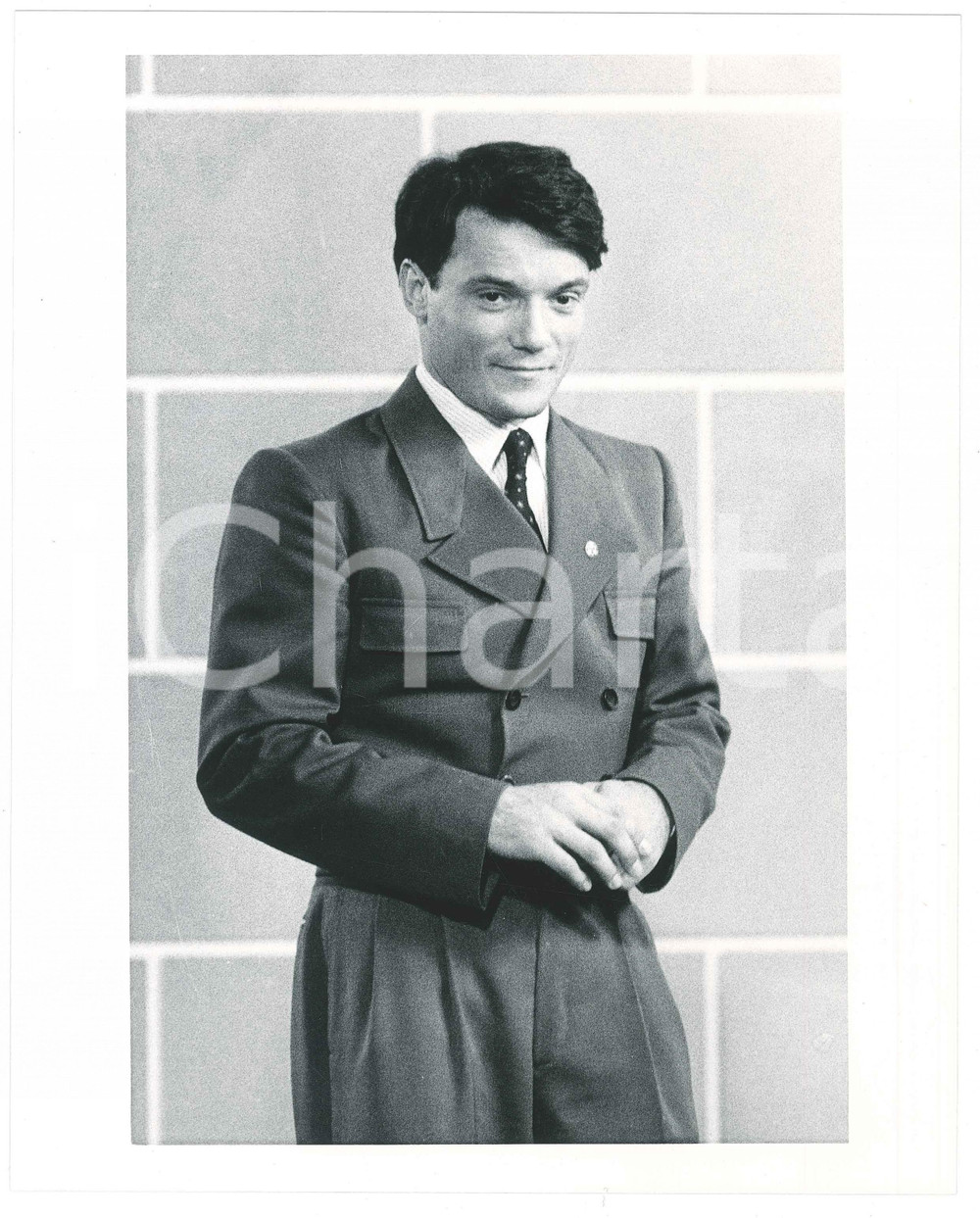 Materiale cinematografico d’epoca 1985 ca ITALIA  MUSICA Massimo RANIERI Ritratto del cantante  Foto 20x25 1 1