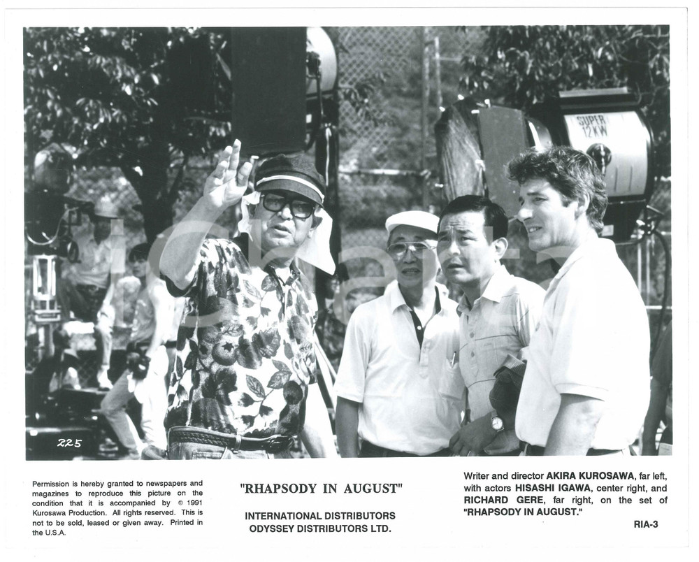 Materiale cinematografico d’epoca 1991 RHAPSODY IN AUGUST Akira KUROSAWA Richard GERE Hisashi IGAWA Photo 25x20 cm 1