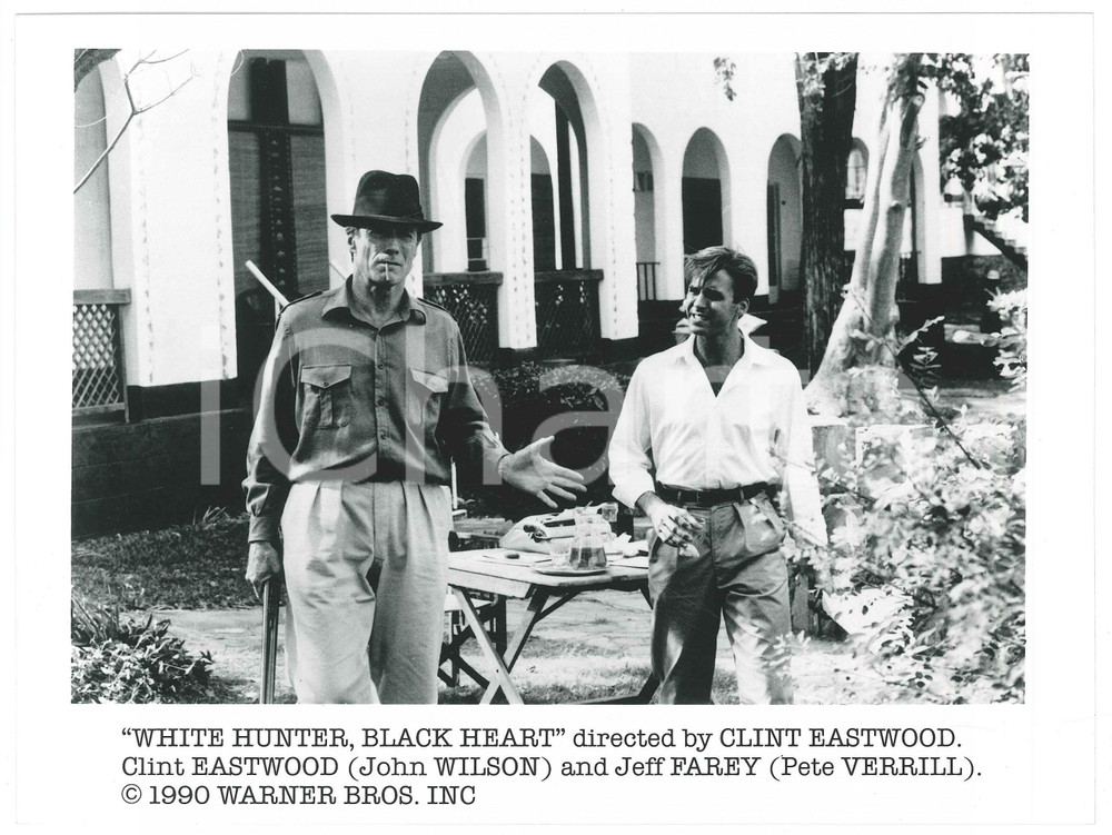 Materiale cinematografico d’epoca 1990 CINEMA  WHITE HUNTER, BLACK HEART Clint EASTWOOD Jeff FAREY Photo 24x18 cm 1