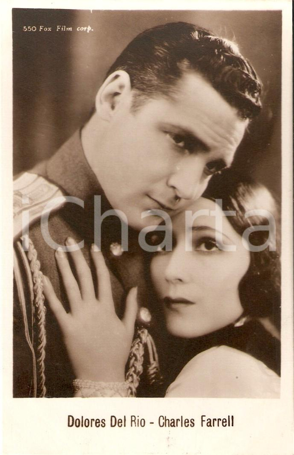 Cartolina originale da collezione 1928 THE RED DANCE Dolores DEL RIO Charles FARRELL Cartolina FP NV 1