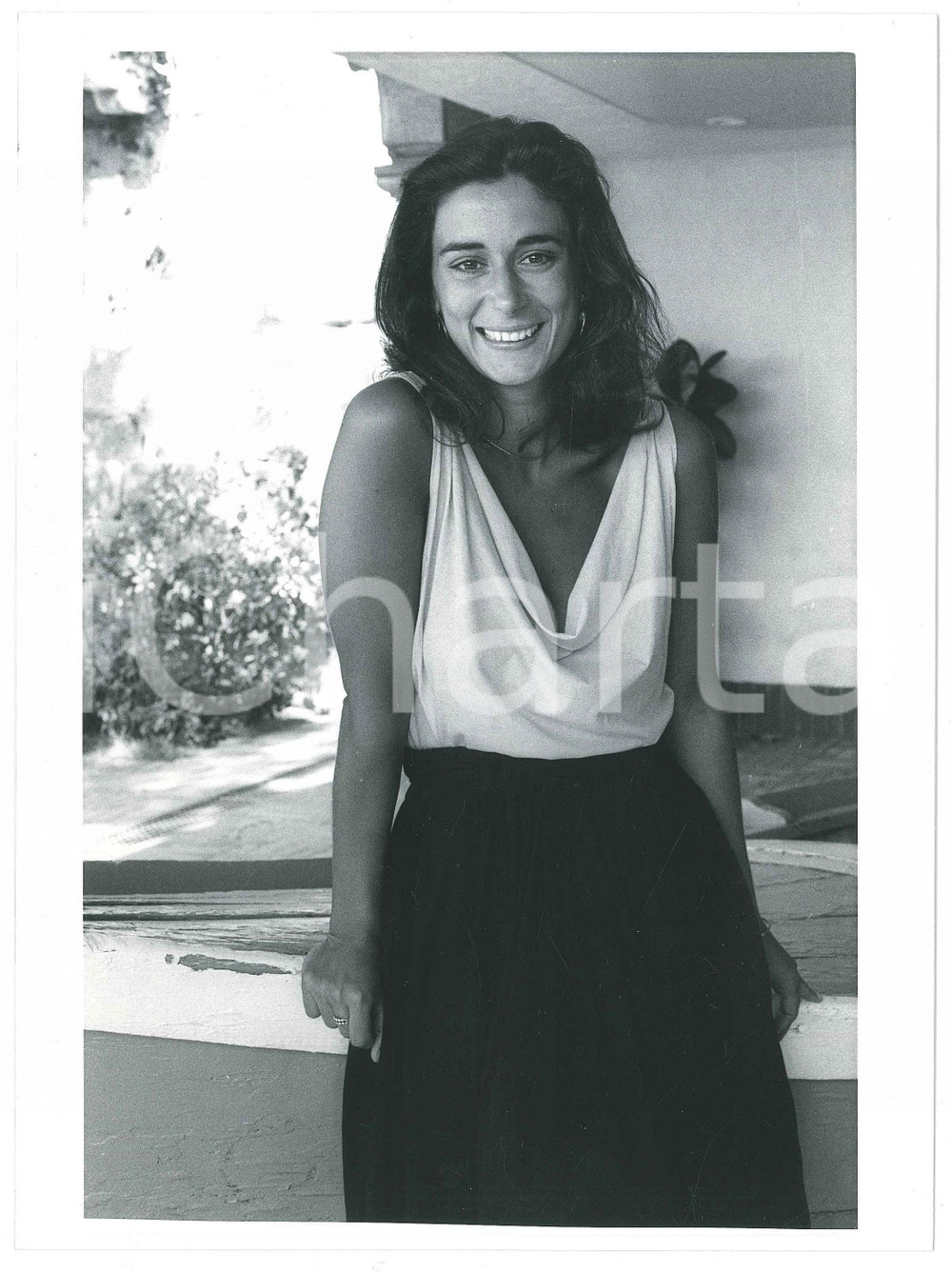 Fotografia d epoca originale 1986 VENEZIA Mostra del CINEMA  Enrica Maria MODUGNO  Ritratto 3 Foto 1