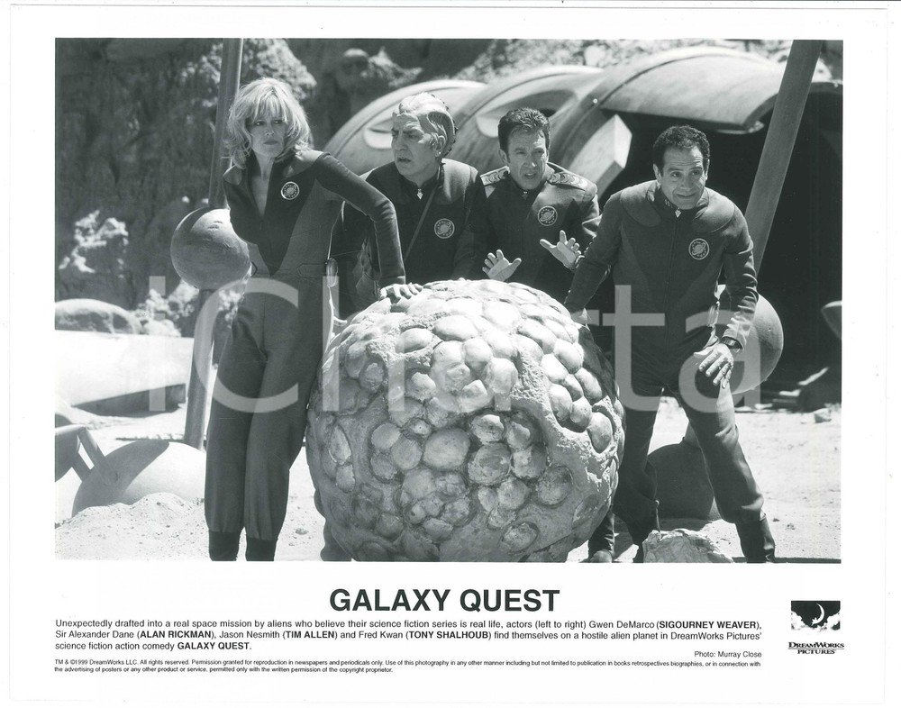 Materiale cinematografico d’epoca 1999 Film Galaxy Quest Sigourney WEAVER Alan RICKMAN Tim ALLEN Tony SHALHOUB 1