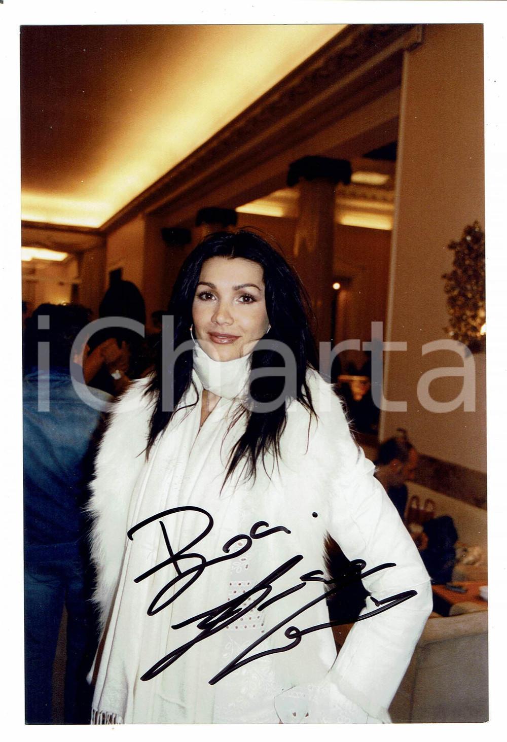 Autografo originale 2000 ca TELEVISIONE Luisa CORNA Autografo su fotografia originale 1