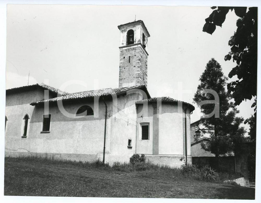 Fotografia d epoca originale 1965 ca BRUNELLO VA Chiesa di Santa Maria Annunciata  Foto 24x18 cm 1