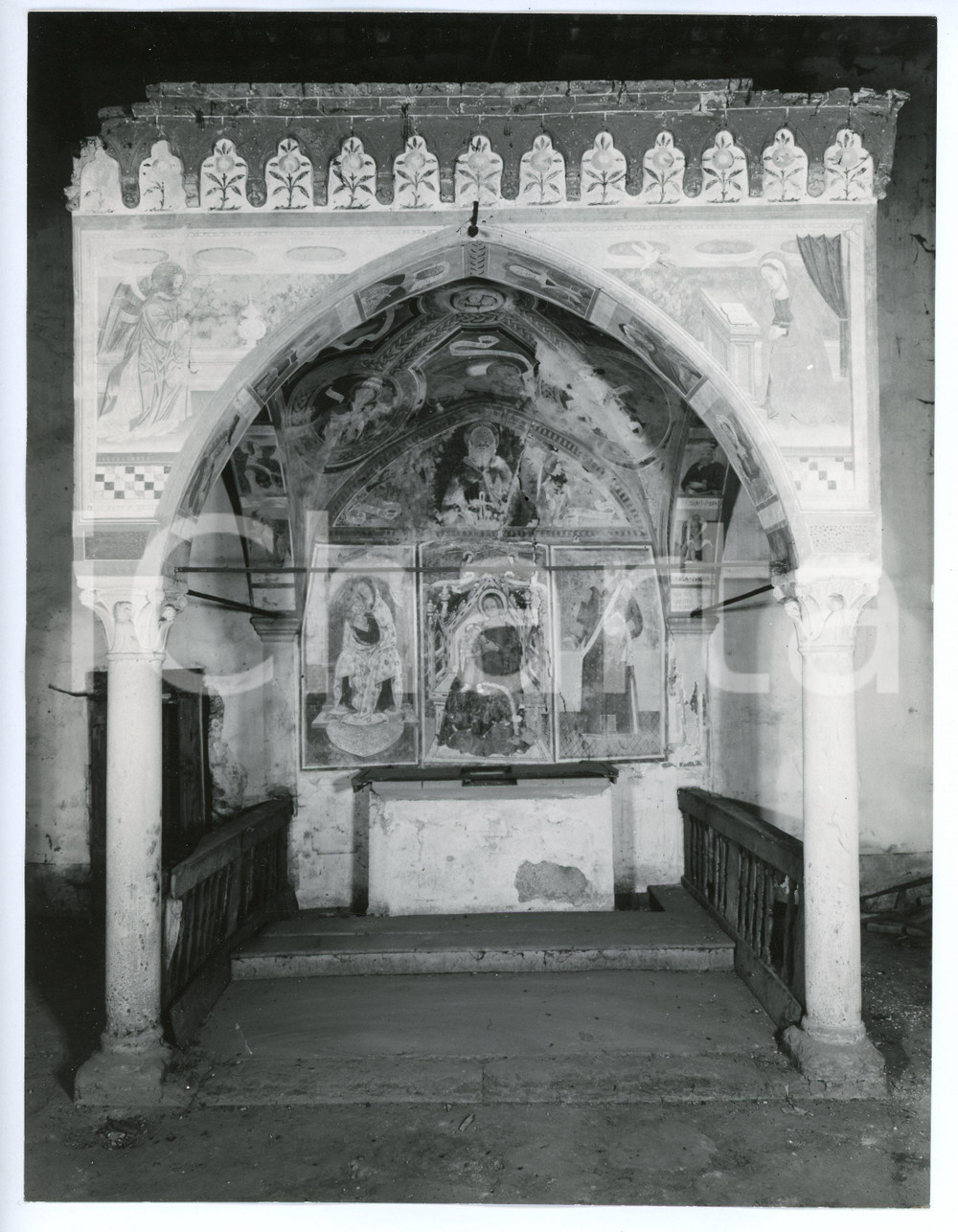 Fotografia d epoca originale 1965 ca BIZZOZERO Chiesa di Santo Stefano  Tabernacolo della Vergine  Foto 1 1