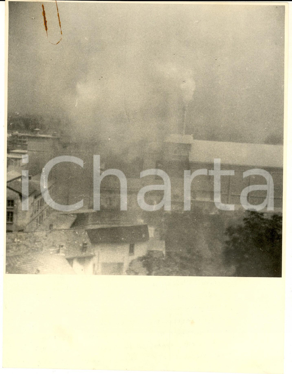 Fotografia d epoca originale 1960 ca STRADELLA Veduta dall alto  Cementificio in attività  Foto PERDUCA 1