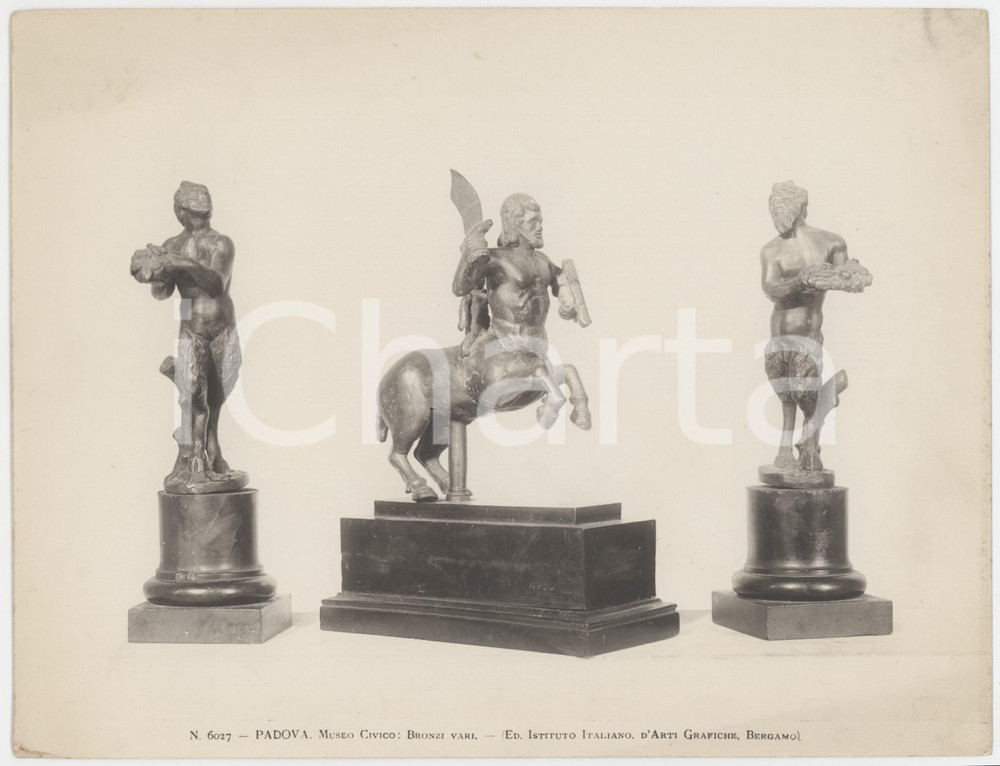 Fotografia d epoca originale 1940 ca PADOVA Museo Civico  Bronzi  Foto ARTI GRAFICHE BERGAMO 1 1