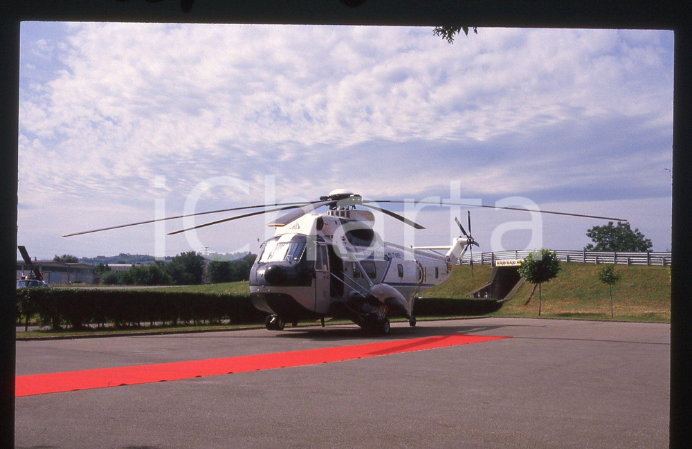 Fotografia d epoca originale 35mm vintage slide 1988 CIRCUITO FIORANO Elicottero Agusta SIKORSKY SH3D/TS 2 1