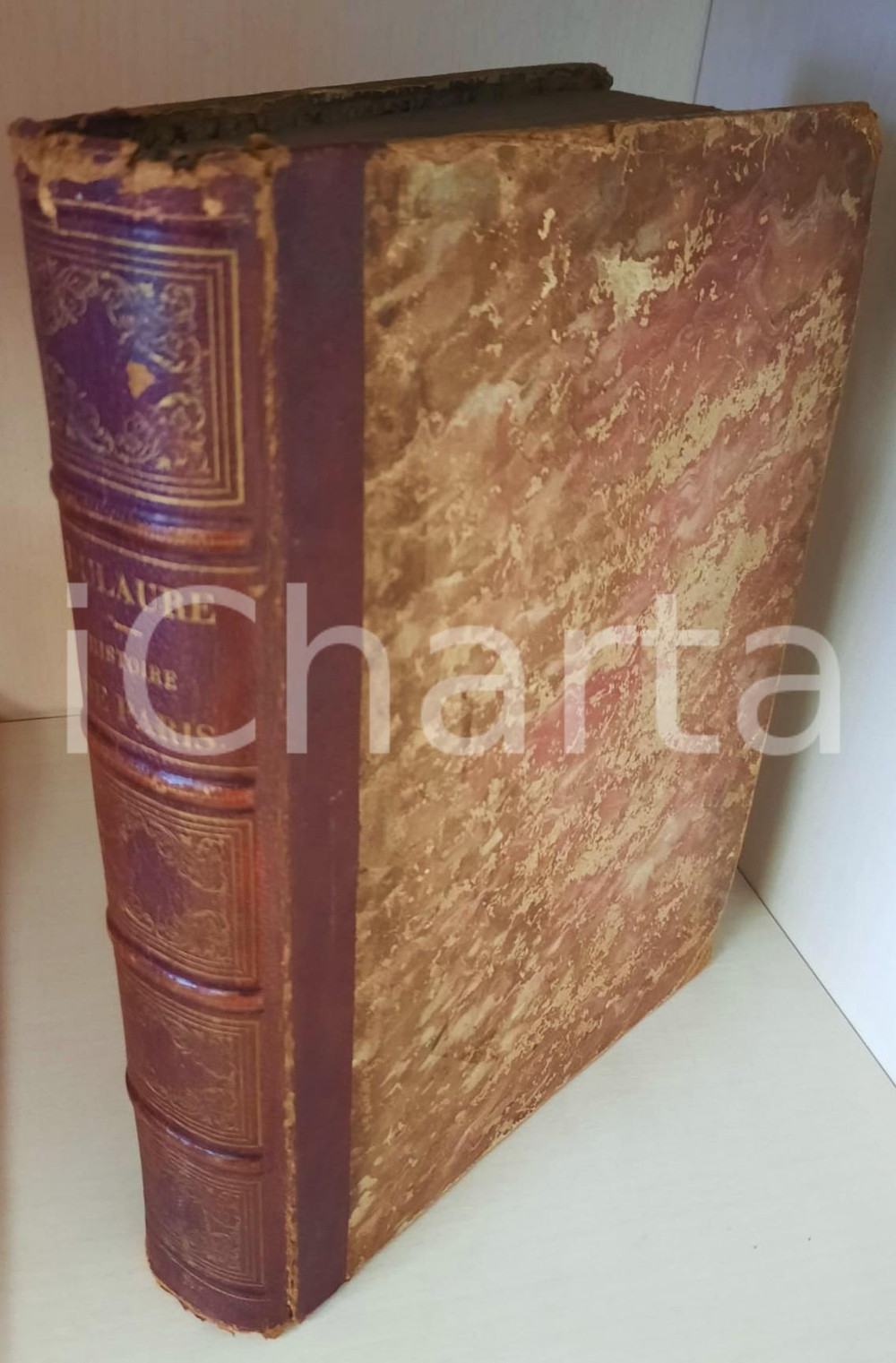 Libro, pubblicazione d epoca 1852 J. A. DULAURE Histoire de Paris continuée par LEYNADIER  Ed. Boisgard 1