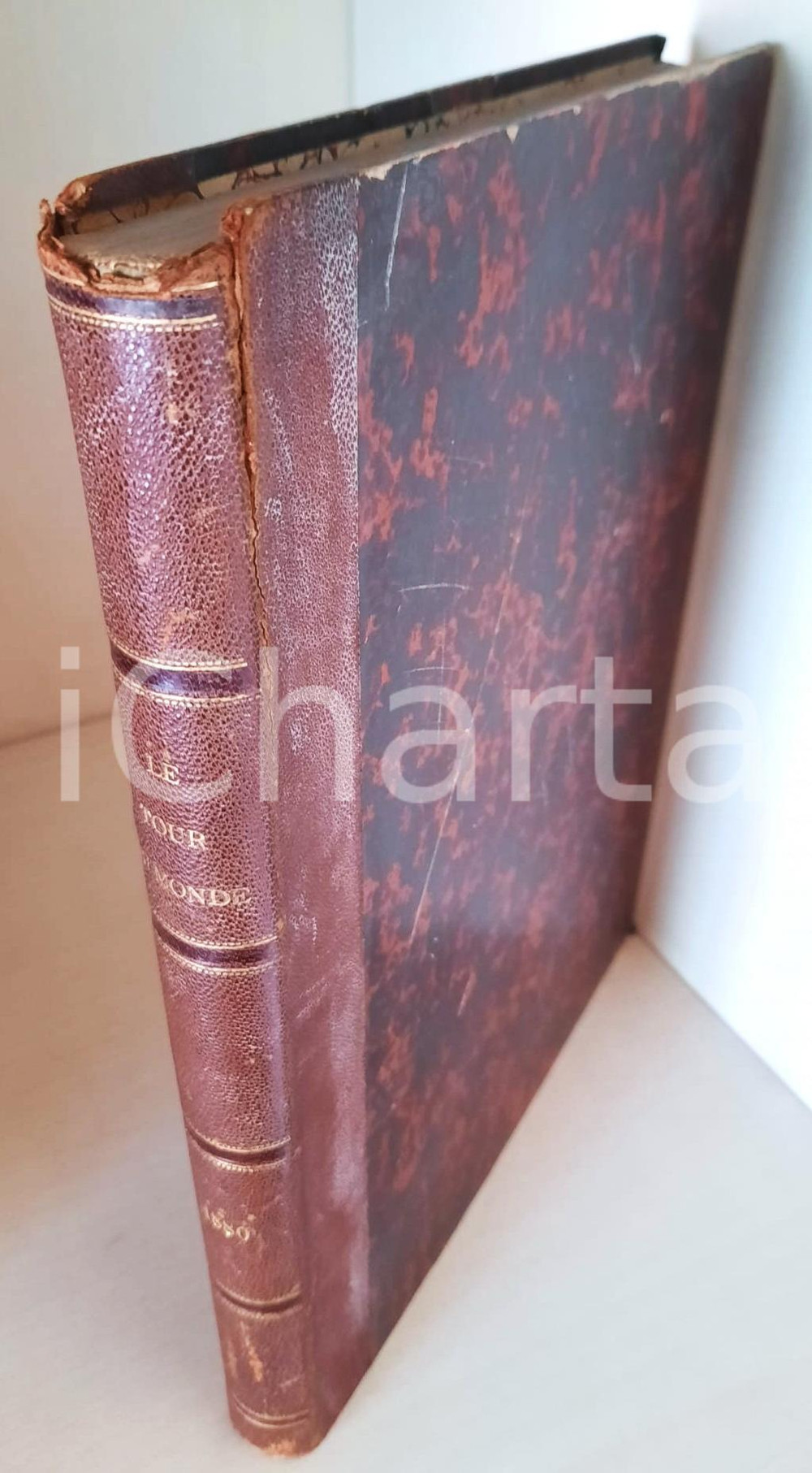 Libro, pubblicazione d epoca 1880 LE TOUR DU MONDE Nouveau journal des voyages  2ème semestre Rilegato 1