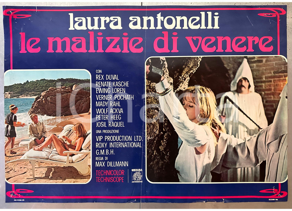 Materiale cinematografico d’epoca 1969 CINEMA EROTICO Laura ANTONELLI Le malizie di Venere  Fotobusta 1