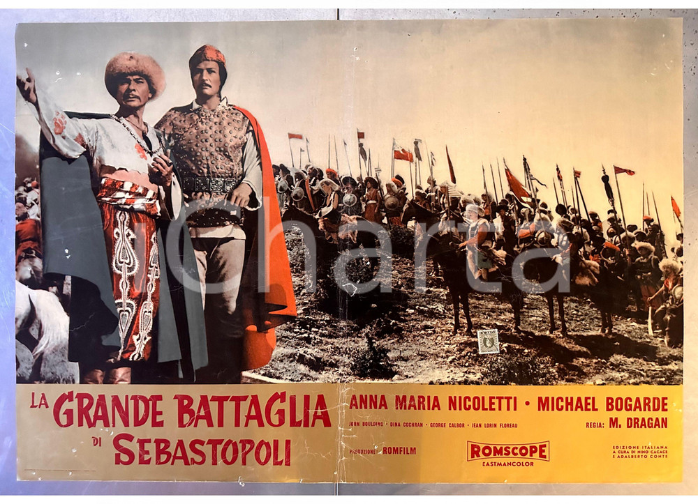 Materiale cinematografico d’epoca 1965 Michael BOGARDE La grande battaglia di Sebastopoli  Fotobusta 1 1