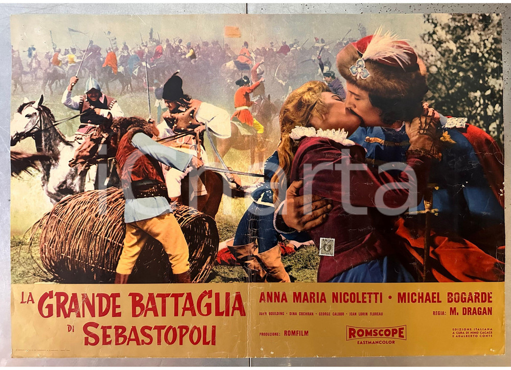 Materiale cinematografico d’epoca 1965 Michael BOGARDE La grande battaglia di Sebastopoli Fotobusta 8 1