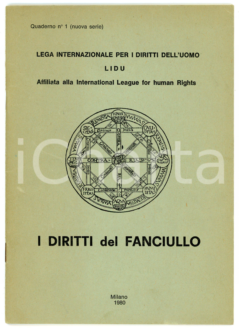 Libro, pubblicazione d epoca 1980 Riccardo BAUER Matilde FINZI  LIDU Diritti del fanciullo  Pubblicazione 1