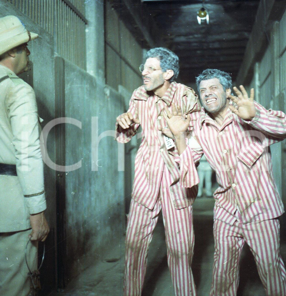 Fotografia d epoca originale 1974 Farfallon Franco FRANCHI Ciccio INGRASSIA NEGATIVO ORIGINALE 1