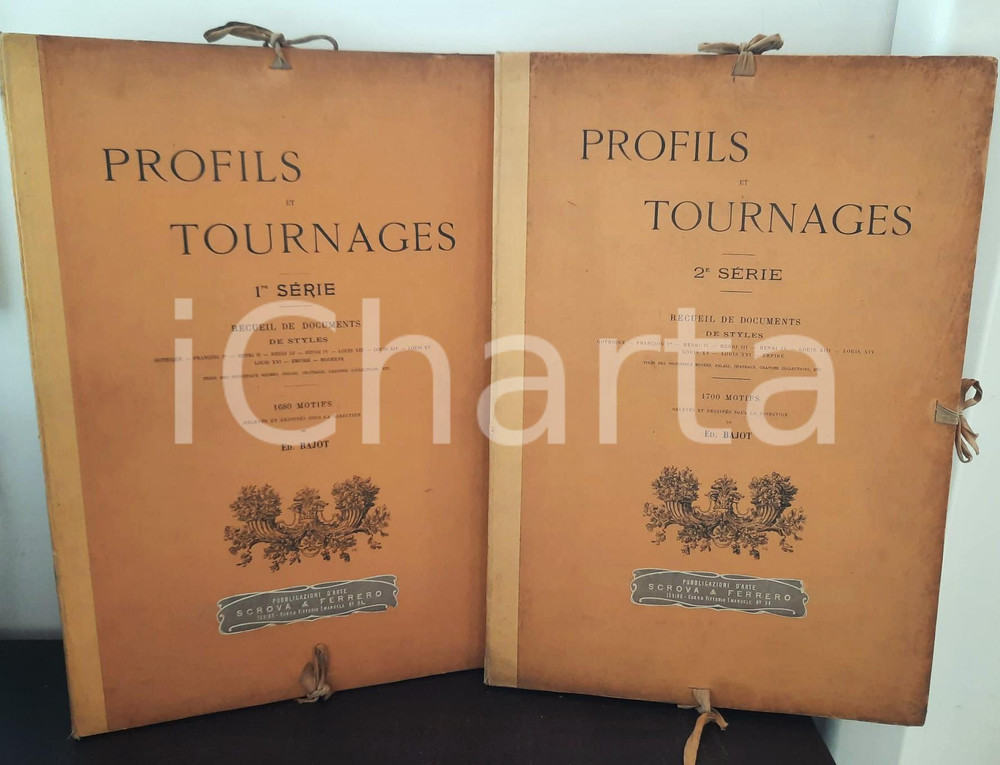 Libro, pubblicazione d epoca 1900 ca Ed. BAJOT Profils et tournages  Recueil 1ère 2ème série RARE 1