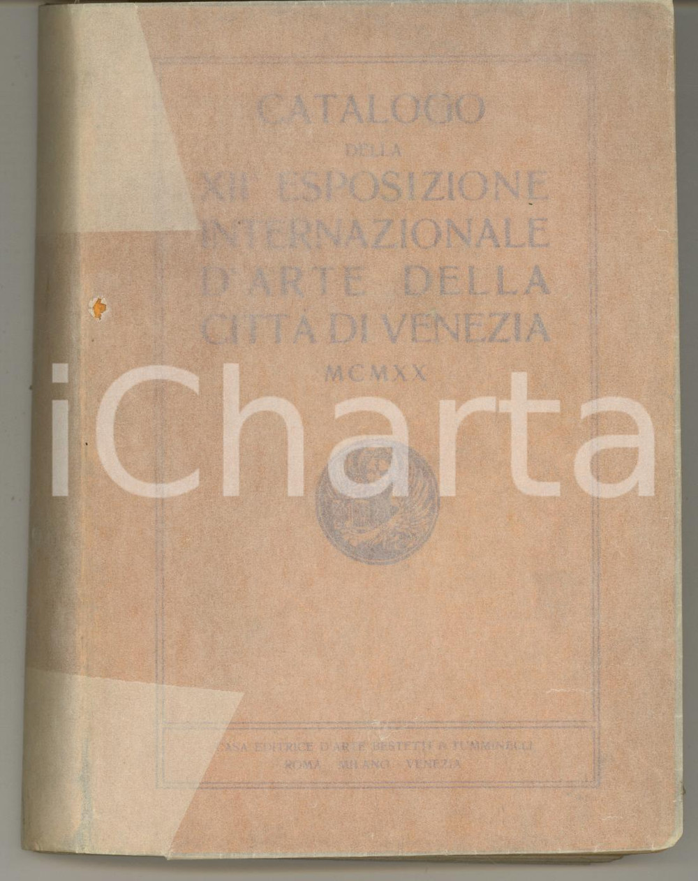 Libro, pubblicazione d epoca 1920 VENEZIA Catalogo XII Esposizione Internazionale d Arte 1 edizione 1
