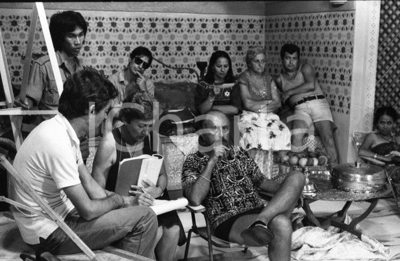 Fotografia d epoca originale 1976 SERGI SOLLIMA sul set Sandokan la tigre è ancora viva NEGATIVO ORIGINALE 1