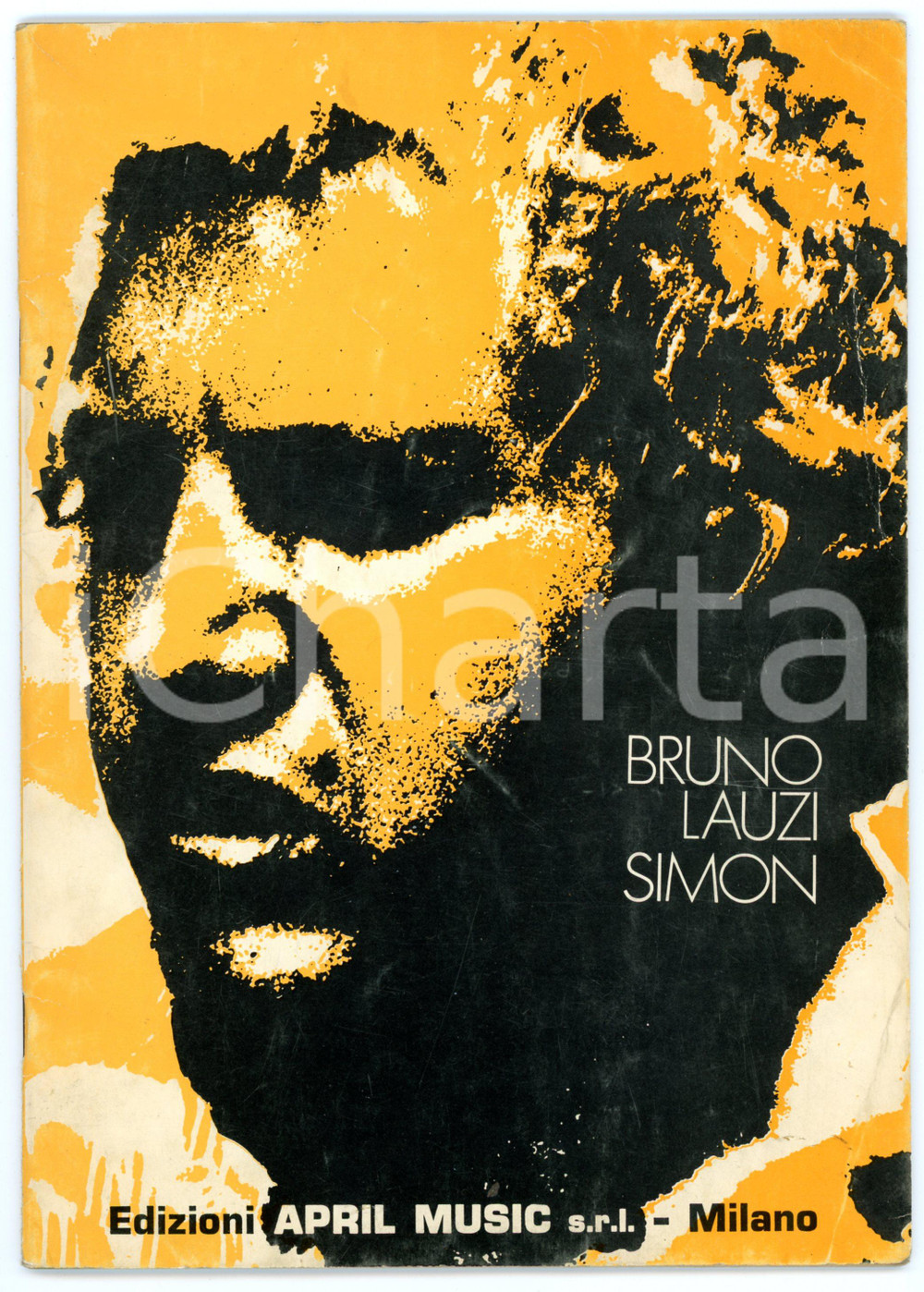 Oggetto da collezione cartaceo 1973 Simon testi adattati da Bruno LAUZI e musiche di Paul SIMON Spartito 1