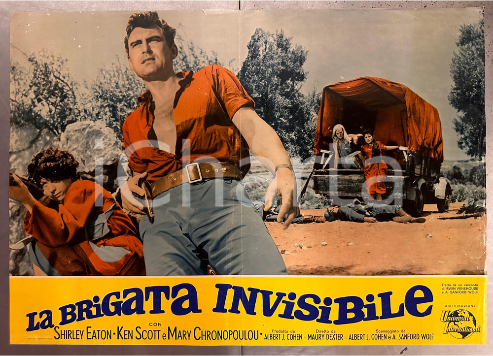 Materiale cinematografico d’epoca 1965 Shirley EATON Ken SCOTT La brigata invisibile  Fotobusta 67x47 cm 2 1