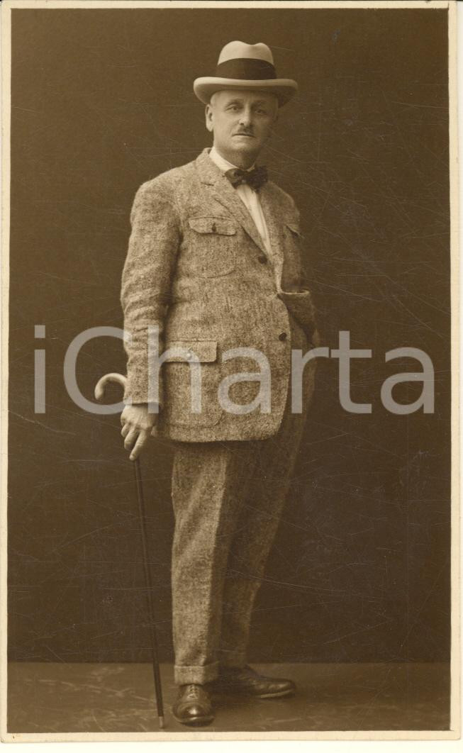 Fotografia d epoca originale 1925 ca MILANO Prof. Savino VARAZZANI scrittore socialista Foto BADODI 1