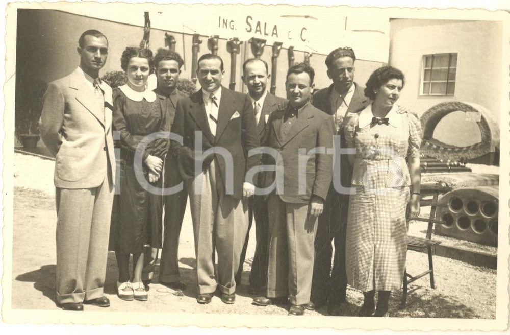 Fotografia d epoca originale 1935 ca MILANO FIERA Ditta ING. SALA & C.  Esposizione Foto cartolina 1