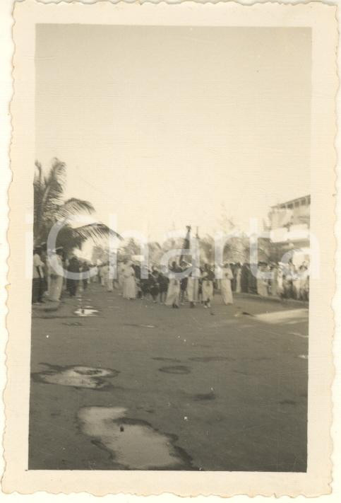 Fotografia d epoca originale 1936 AOI MOGADISCIO SOMALIA Processione del Corpus Domini Foto 9x6 cm 2 1