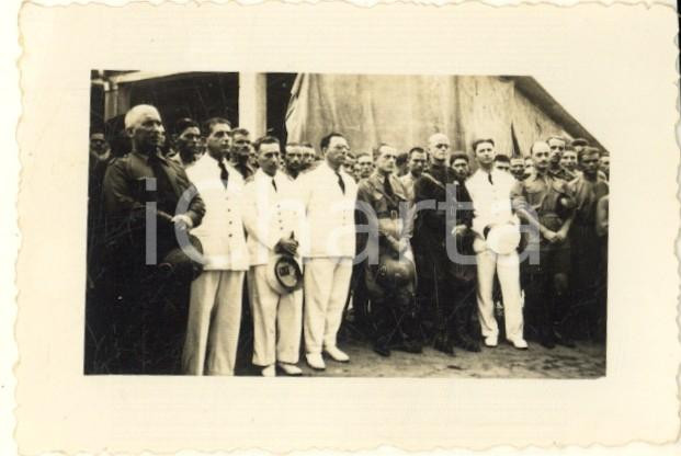 Fotografia d epoca originale 1936 AOI MOGADISCIO SOMALIA Pasqua al campo italiano  Messa Foto 8x5 3 1