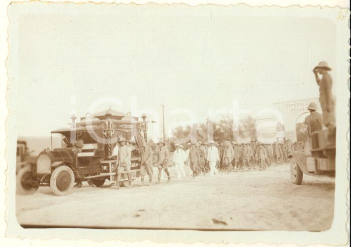 Fotografia d epoca originale 1936 AOI MOGADISCIO Ospedale Militare della Somalia  Corteo funebre Foto 9x6 1