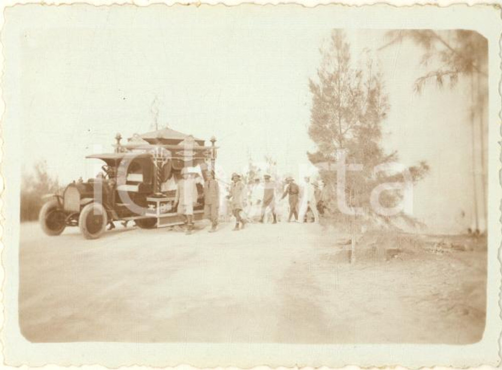 Fotografia d epoca originale 1936 AOI MOGADISCIO SOMALIA Solenne corteo funebre  Foto 9x6 cm 1