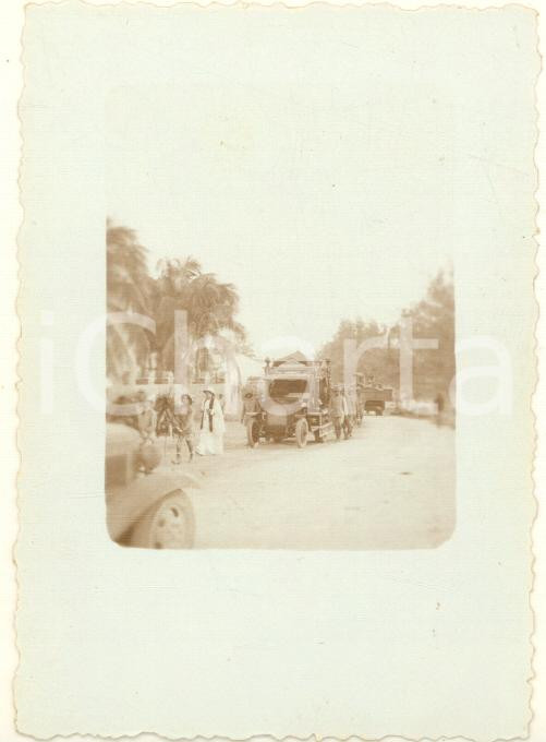 Fotografia d epoca originale 1936 AOI MOGADISCIO Corteo funebre verso il cimitero di Meschinopoli Foto 9x6 cm 1