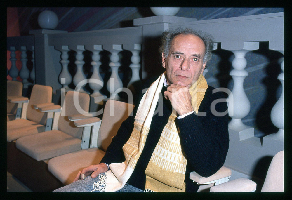 Fotografia d epoca originale 1990 ca COSTUME  Pietro VALPREDA Ritratto dell anarchico 35mm VINTAGE SLIDE 19 1