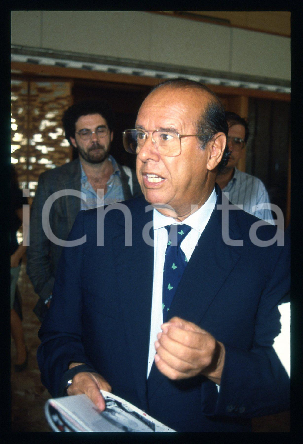Fotografia d epoca originale 1990 ca COSTUME  Franco BRUNO Presidente AGIS 35mm VINTAGE SLIDE 1