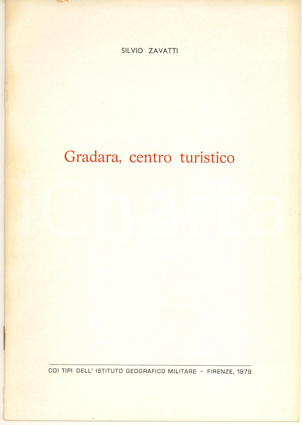 Libro, pubblicazione d epoca 1979 Silvio ZAVATTI Gradara, centro turistico 12 pp. ILLUSTRATO 1