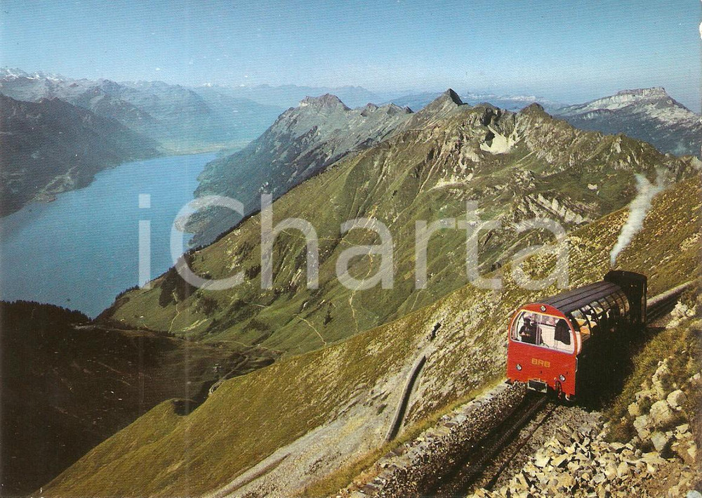 Cartolina originale da collezione 1975 ca SVIZZERA Brienz Rothorn Bahn BRB Treno TANNHORN Hohgant Cartolina FG NV 1