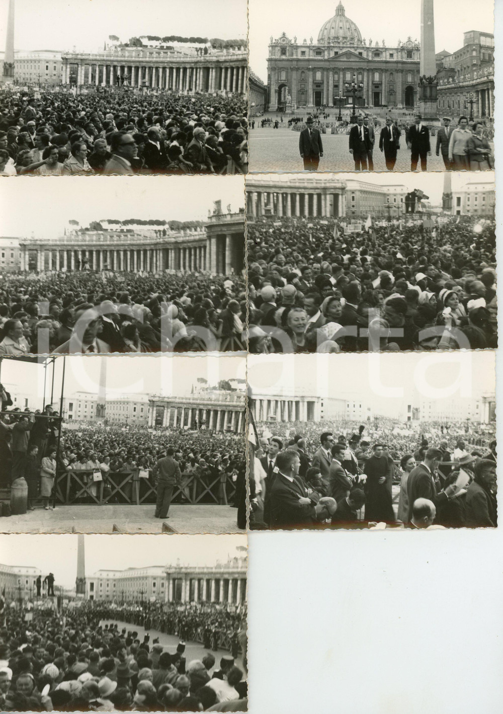 Fotografia d epoca originale 1955 ca ROMA Giornata delle ACLI Raduno in Piazza San Pietro  Lotto 7 foto 1 1