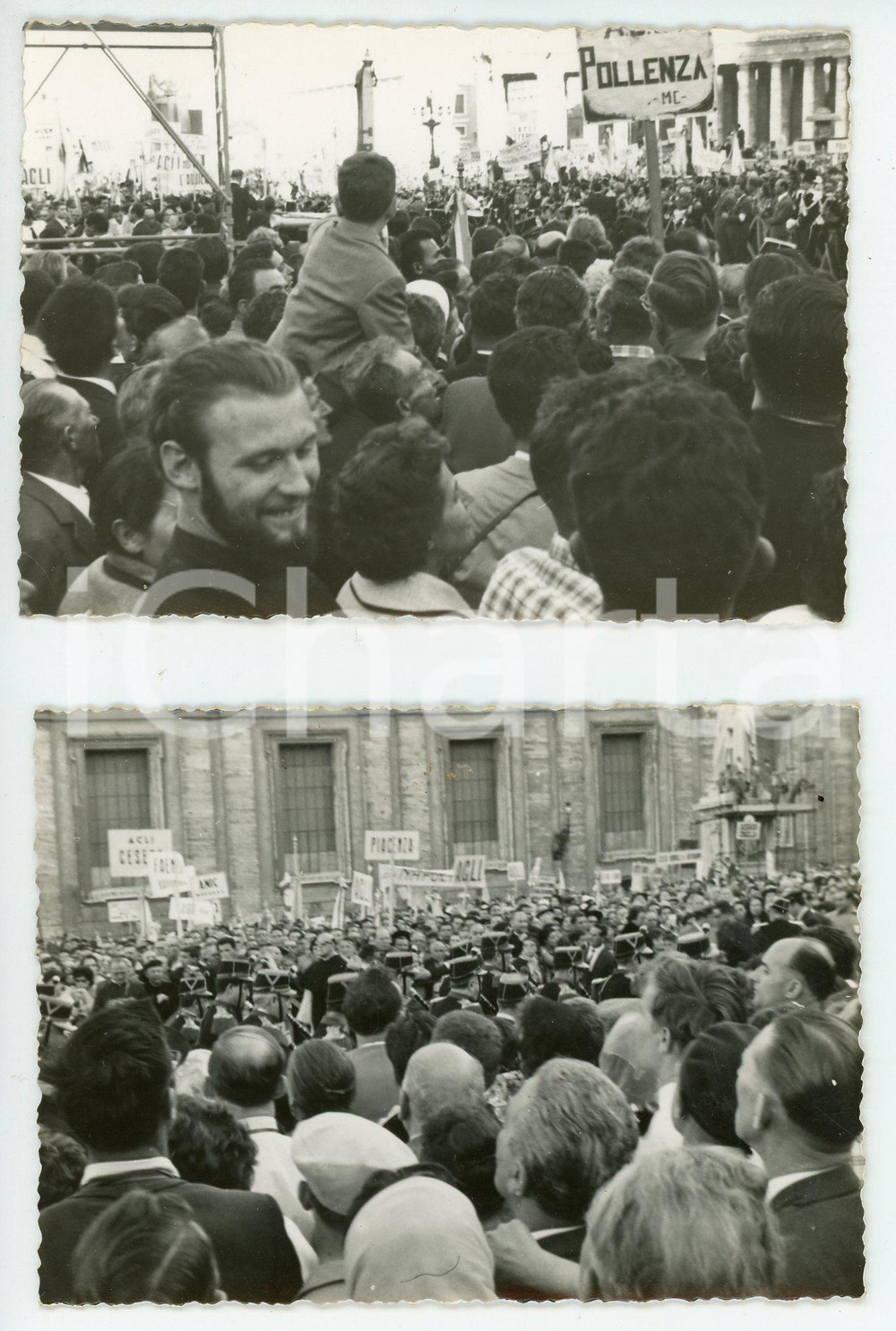 Fotografia d epoca originale 1955 ca ROMA Giornata delle ACLI Gruppi di POLLENZA Piacenza CESENA Lotto 2 foto 1