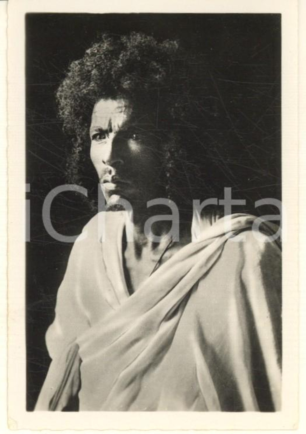 Fotografia d epoca originale 1935 ca A.O.I. ETIOPIA Ritratto di giovane etiope VERA FOTO cm 9x5,8 1