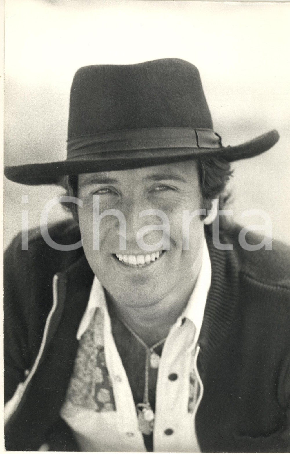 Fotografia d epoca originale 1970 ca CINEMA ITALIA Attore Maurizio MERLI  Ritratto  Foto 20x30 1 1