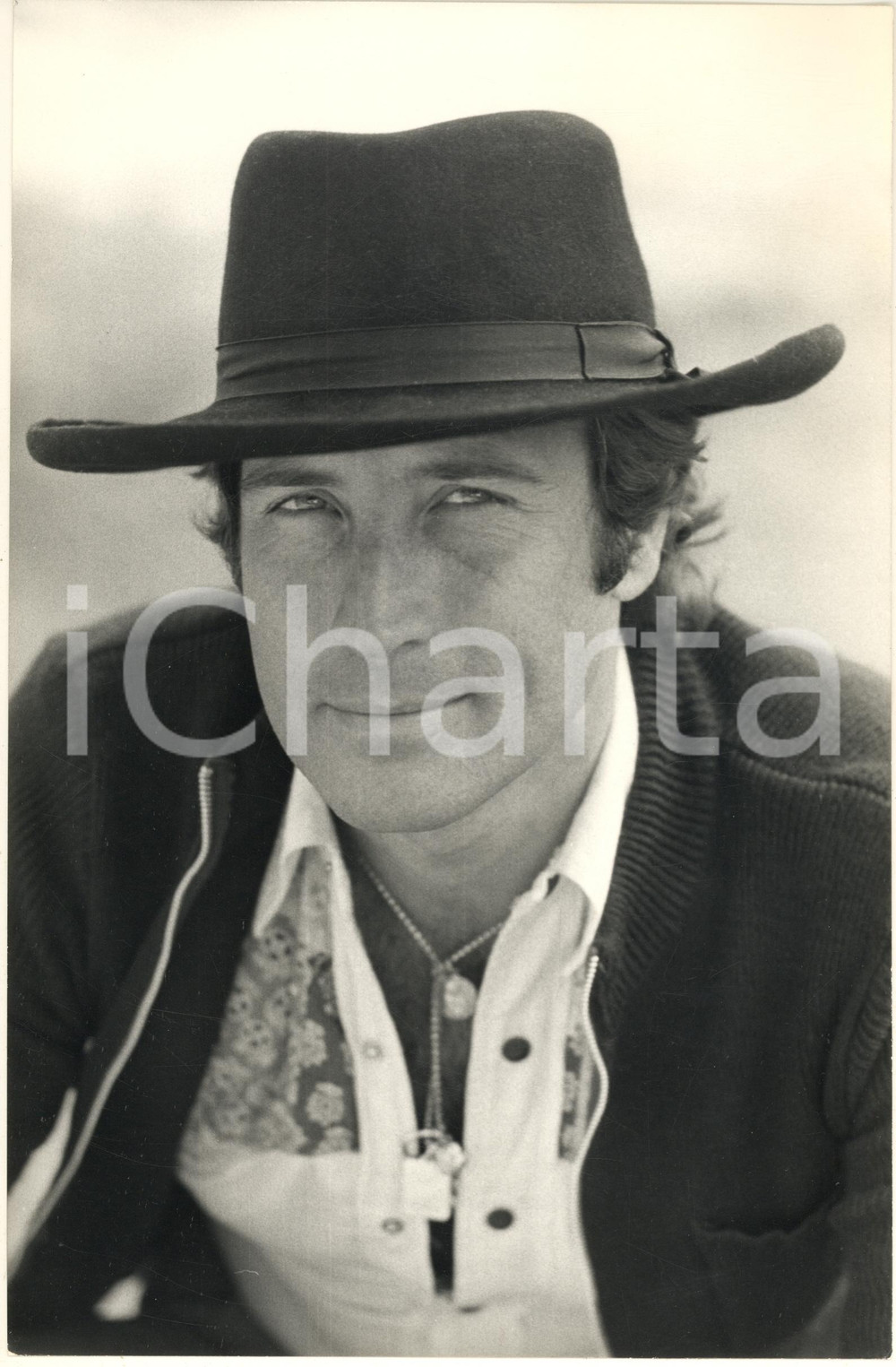 Fotografia d epoca originale 1970 ca CINEMA ITALIA Attore Maurizio MERLI  Ritratto  Foto 20x30 2 1