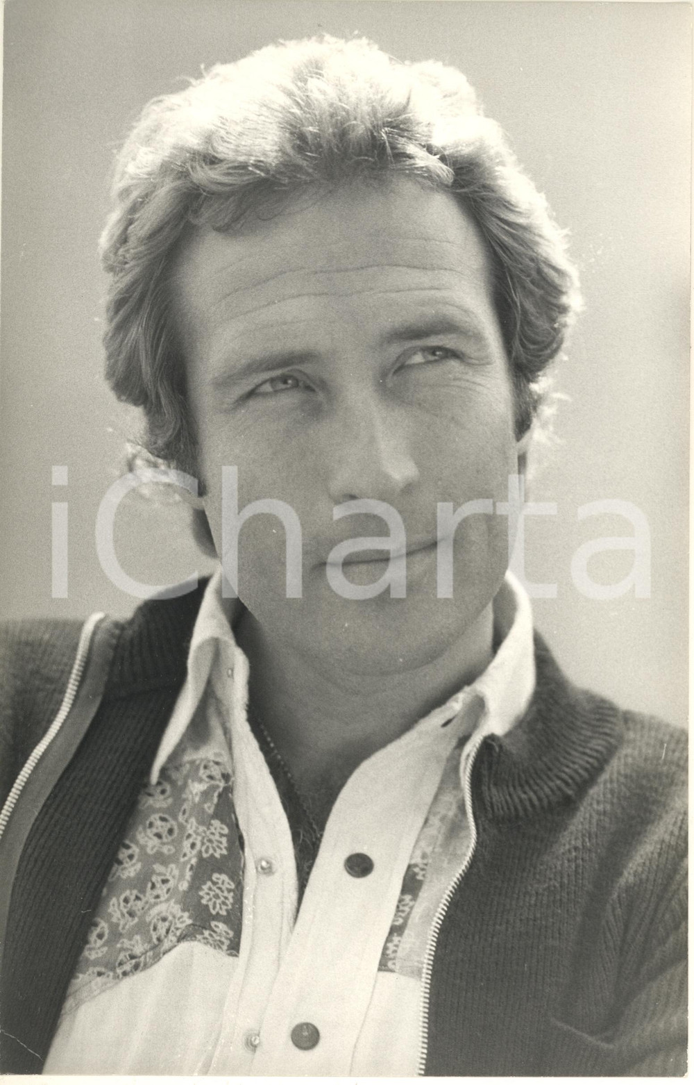 Fotografia d epoca originale 1970 ca CINEMA ITALIA Attore Maurizio MERLI  Ritratto  Foto 20x30 7 1