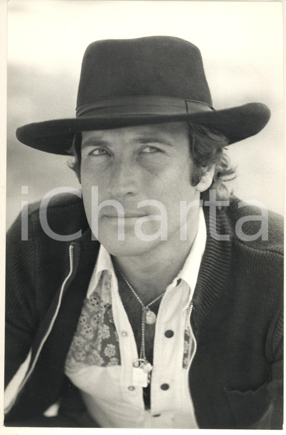 Fotografia d epoca originale 1970 ca CINEMA ITALIA Attore Maurizio MERLI  Ritratto  Foto 20x30 8 1
